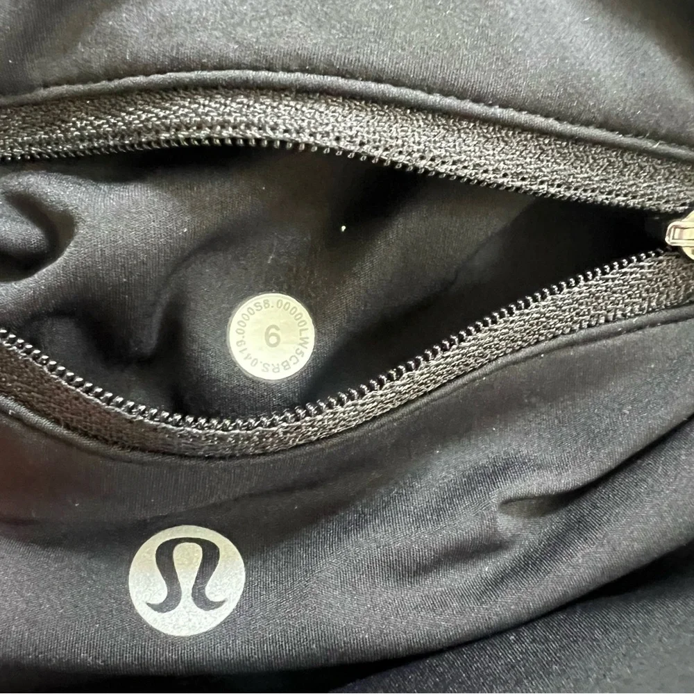 LULULEMON Speed Wunder Under Limited Edition Mid Rise Black Leggings Womens 6